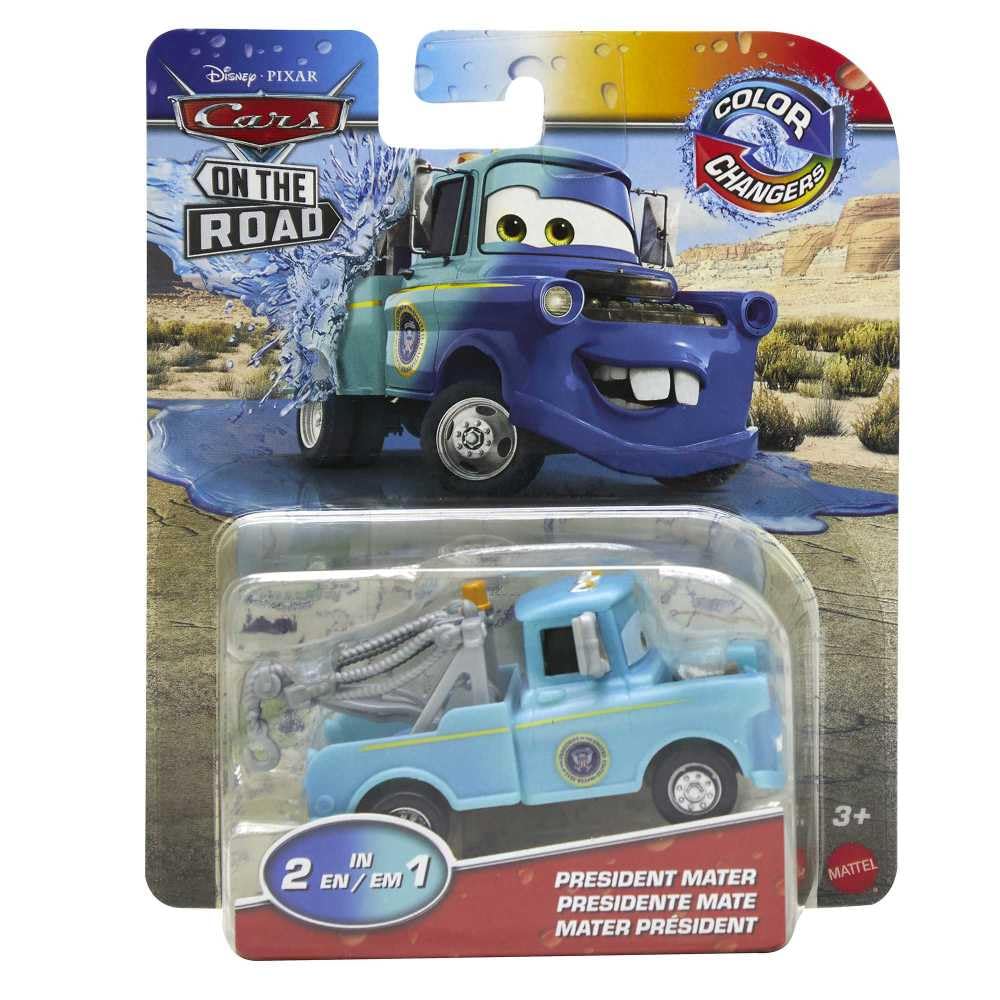 Disney Cars Toys Color Changers 2023 Cars On The Road President Mater