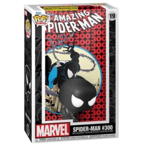 Funko The Amazing Spider-Man Black Suit Pop! in Comic Book Display Case - Limited Edition Exclusive