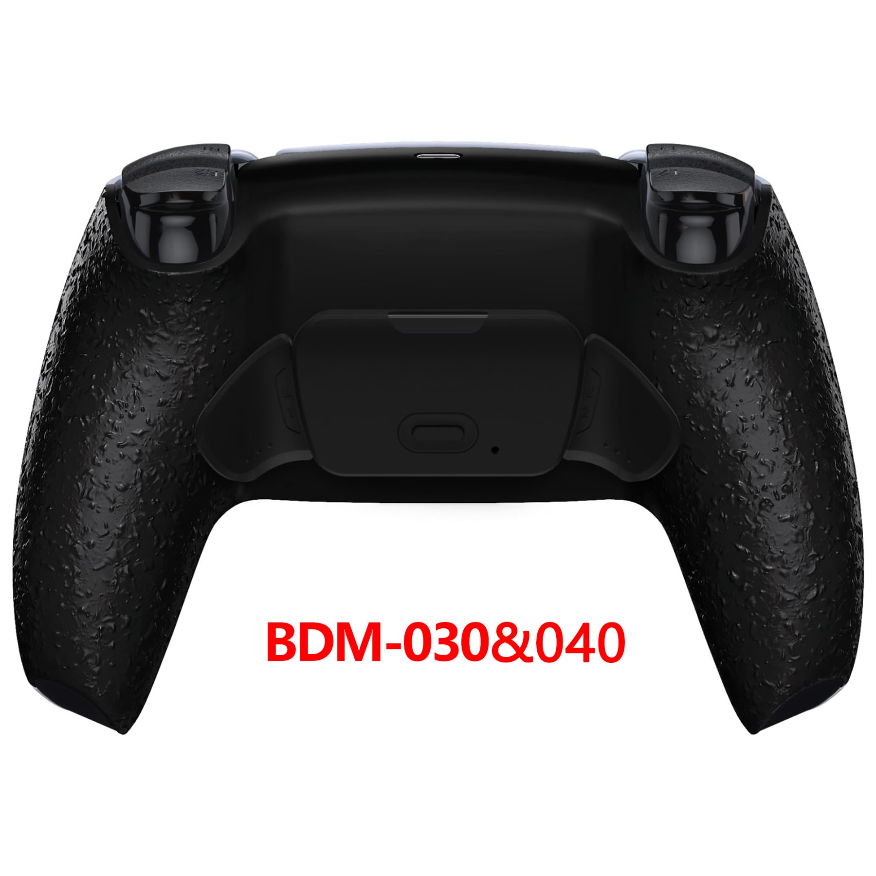 eXtremeRate Textured Black Back Paddles Programable Rise Remap Kit for PS5 Controller BDM-030 040 050, Upgrade Board & Redesigned Back Shell & Back Buttons Attachment for PS5 Controller