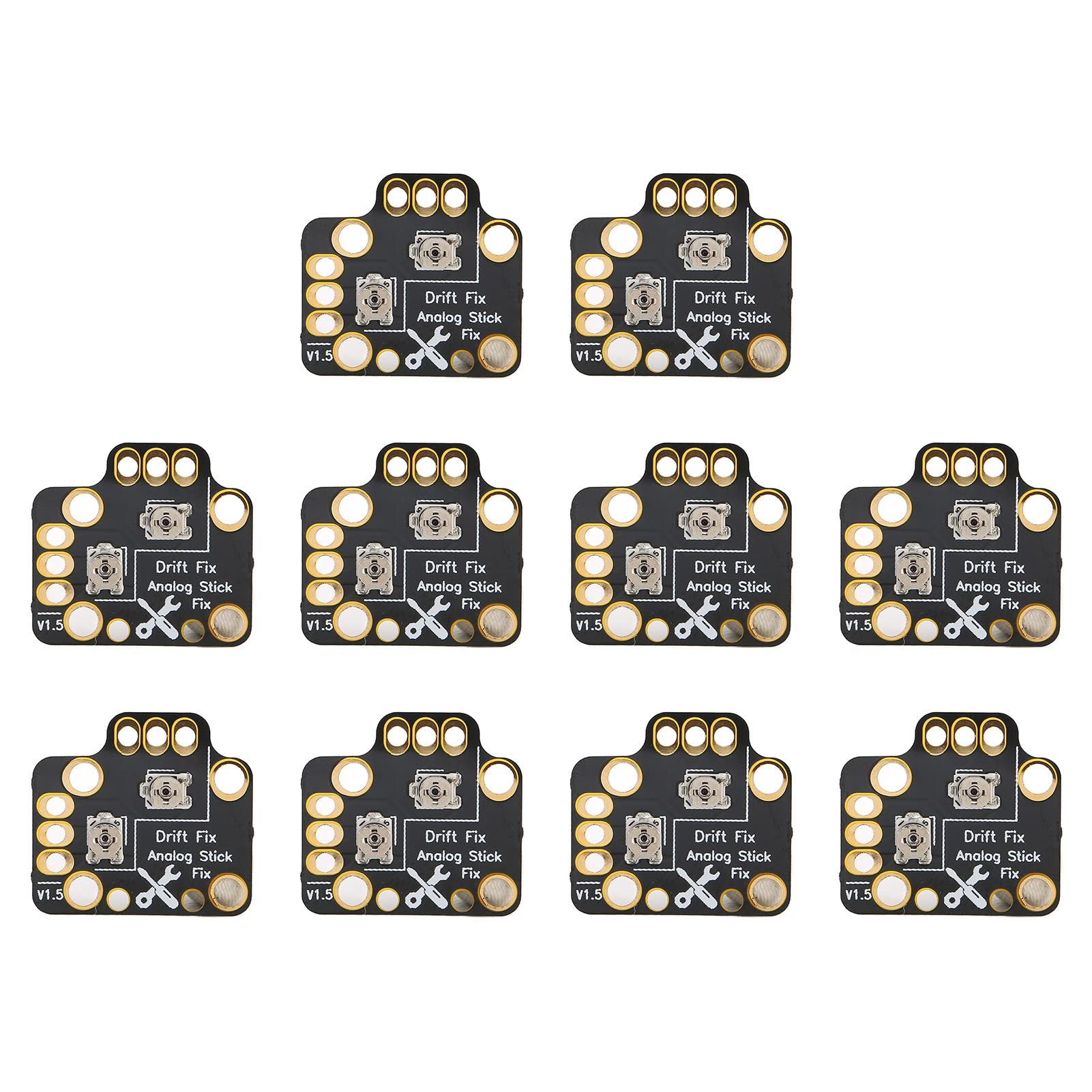 Sanpyl 10 Pair Controller Analog Stick Drift Fix Mod, Universal 3D Analog Joystick Drift Repair Board, for , for , for S X