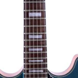 Acoustic Semi-Hollow-Body Electric Guitar, 6 Strings, Stainless Steel Frets, Full Size,Playing Jazz, Solo For Beginners Starters Intermediates and Professionals Right Handed Color Sky Bule