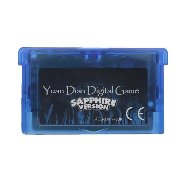 Pokeon Game Card GBA Series ENG OR ESP Language Advance Classic Game Collection Video Game Cartridge Console Card NDSL GB GBC GBM GBA SP-SAPPHIRE ENGLISH