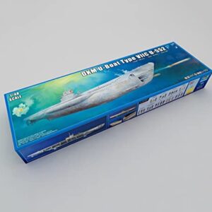 FMOCHANGMDP Submarine 3D Puzzles Plastic Model Kits, 1/48 Scale DKM U-Boat Type VIIC Submarine Model, Adult Toys and Gift, 55Inch