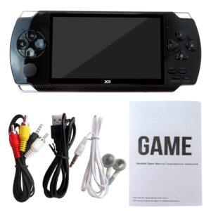 Black Handheld Game Console 4.3 inch Retro Handheld Games Consoles, Support Game Format GBA, NES ,SFC,MD(BIN),GB,GBC,FC,CPS1,CPS2,NEOGEO,SMS(GBA),GG(GBA)