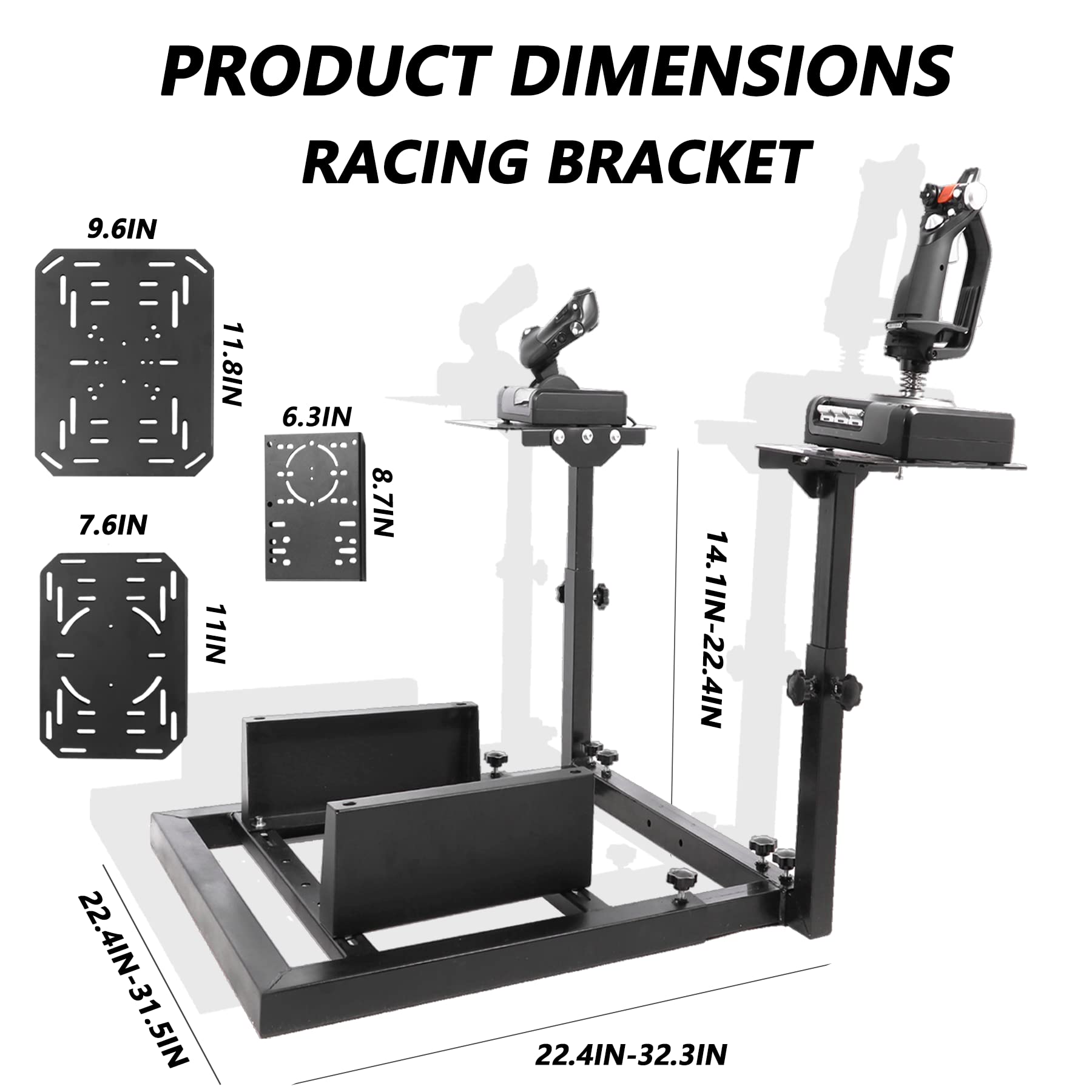 Anman G920 Racing Flight simulator Cockpit with Seat Gaming Steering Wheel Stand Fits for Logitech G29 G923,Thrustmaster T300RS T150S TX, Fanatec,PC,PS4 Without Wheel, Pedal, Handbrake