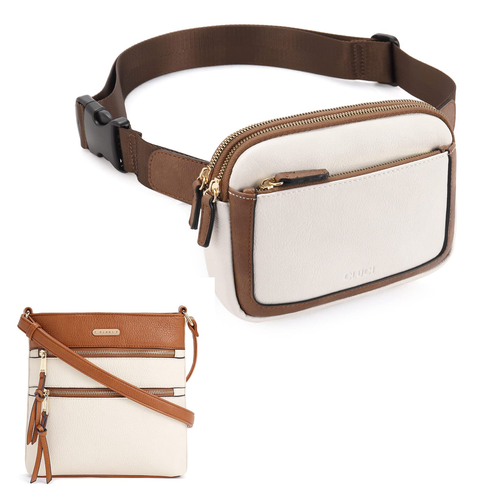 CLUCI Crossbody Purses for Women+Belt Bag for Women