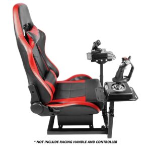 Anman G920 Racing Flight simulator Cockpit with Seat Gaming Steering Wheel Stand Fits for Logitech G29 G923,Thrustmaster T300RS T150S TX, Fanatec,PC,PS4 Without Wheel, Pedal, Handbrake