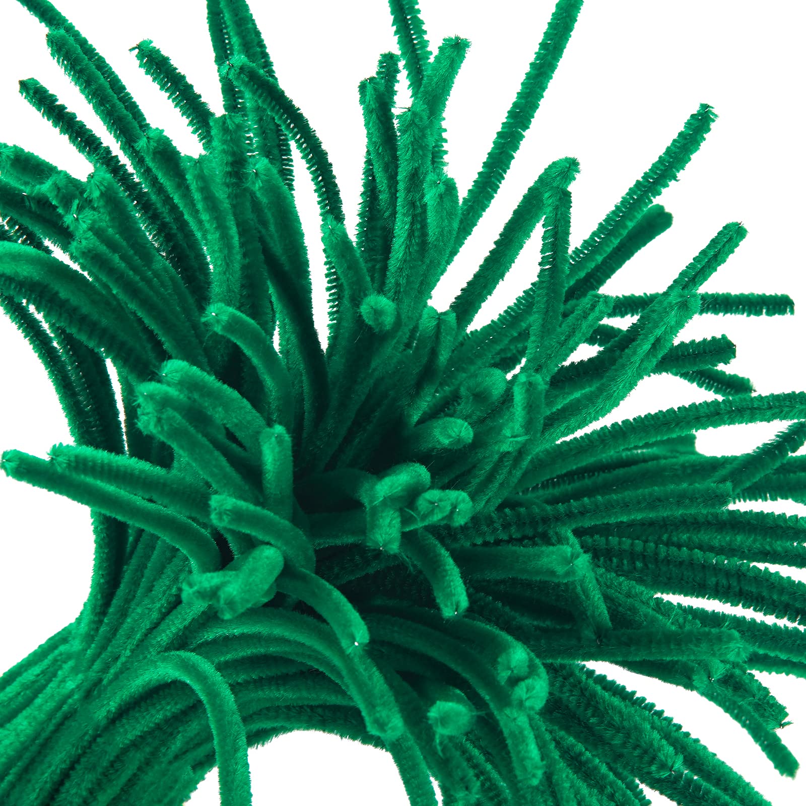 Cuttte Pipe Cleaners Craft Supplies - 100pcs Black Pipe Cleaners Craft and 100pcs Dark Green Pipe Cleaners, Craft Kids DIY Art Supplies, Pipe Cleaner Chenille Stems