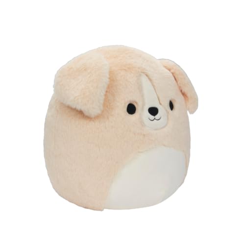 Squishmallows Rare Fuzz-a-Mallows 12-Inch Stevon The Golden Retriever Dog Puppy Plush - Add Stevon to Your Squad, Ultrasoft Stuffed Animal Large Plush Toy, Official Kellytoy Plush, Black