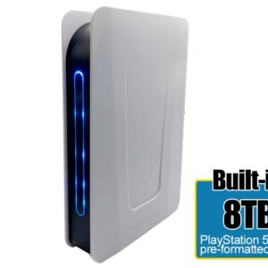 Avolusion PRO-T5 Series 8TB USB 3.0 External Gaming Hard Drive for PS5 Game Console (White)