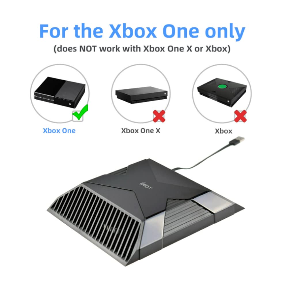 for Xbox ONE 35 Degree Auto-Sensing Cooling Fan, External Cooling Fan for Game Console