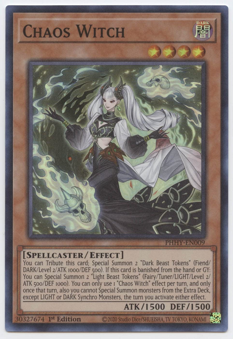 Chaos Witch - PHHY-EN009 - Super Rare - 1st Edition