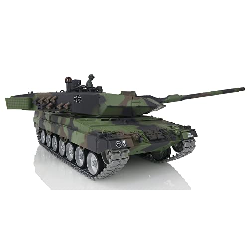 TOUCAN RC HOBBY Henglong 1/16 7.0 Customized Leopard2A6 Rc Tank 3889 Metal Tracks FPV Recoil