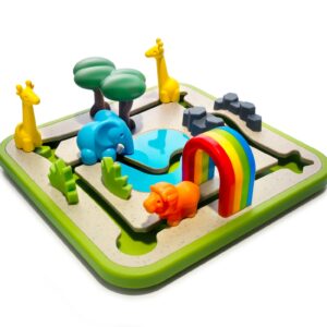 SmartGames Safari Park Jr. Preschool Puzzle Game with 60 Challenges for Ages 3 and Up