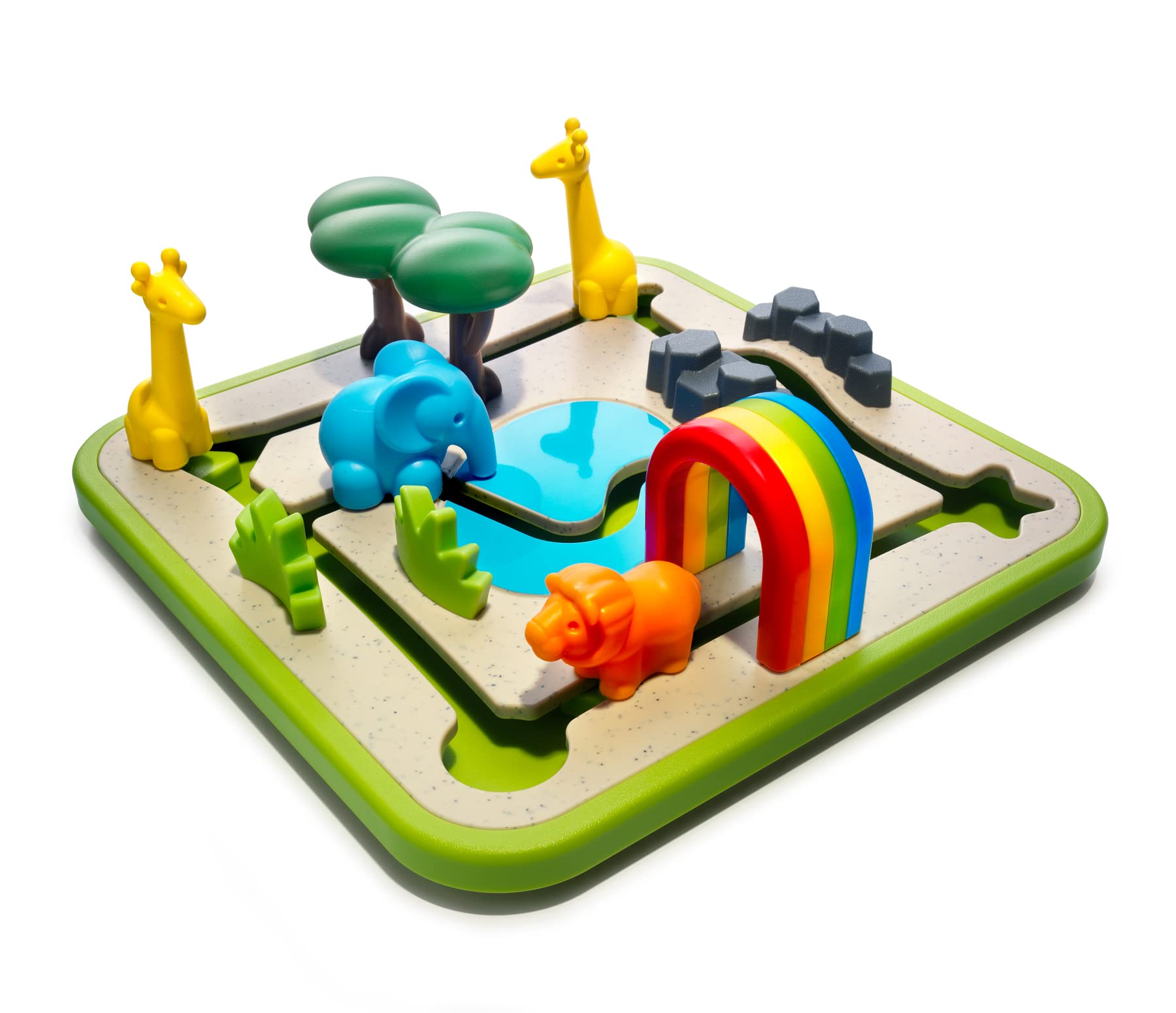 SmartGames Safari Park Jr. Preschool Puzzle Game with 60 Challenges for Ages 3 and Up