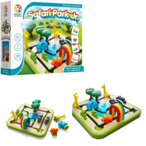 smartgames safari park jr. preschool puzzle game with 60 challenges for ages 3 and up