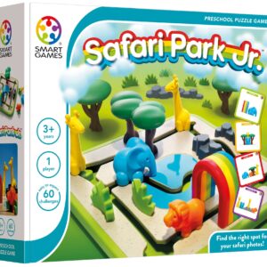 SmartGames Safari Park Jr. Preschool Puzzle Game with 60 Challenges for Ages 3 and Up