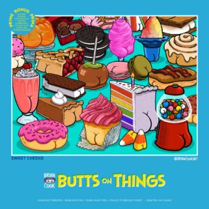 Ceaco - Brian Cook - Butts on Things - Sweet Cheeks - 500 Piece Jigsaw Puzzle