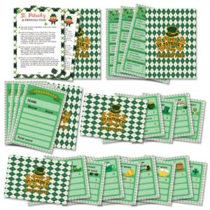 BEUFSE St' Patricks Day Friendly Feud Game Set, St' Patricks Day Party Game Supplies, St' Patricks Day Games for Adults, Feud Quiz, Family Activity, Family Games Night, Fun Holiday Game SC001