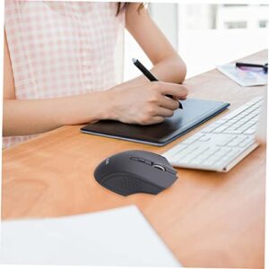 SOLUSTRE Lap Desk Mini Computers Shaped Business Wireless Mice with Keys for Receiver Home Ghz Office Gaming Portable USB Optical Black Computer U Laptop Mini Gamer Working Lap Desk Mini Computers