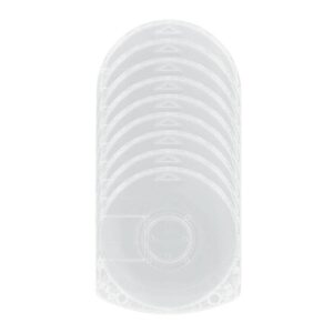 Replacement Game Disc Storage Case for PSP 1000 2000 3000, 10PCS Clear Case Shell Protective Box Replacement