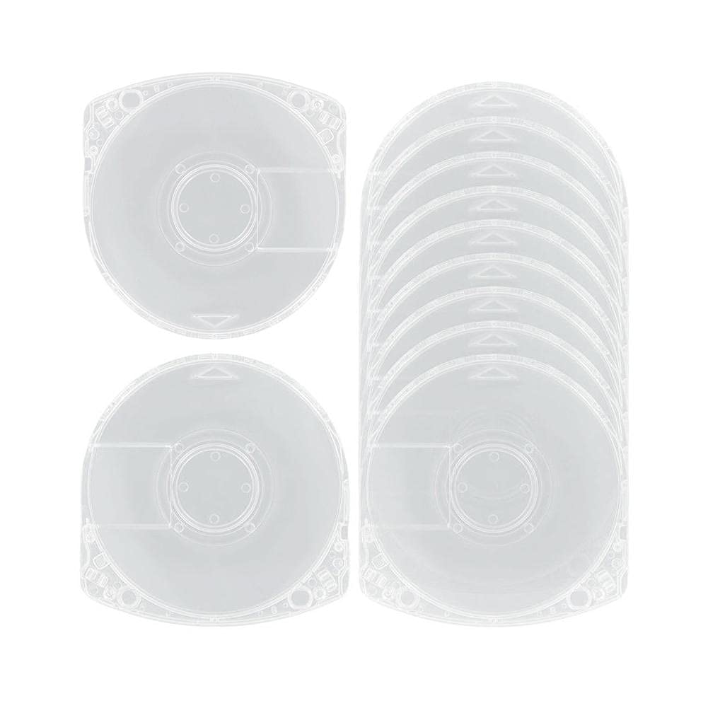 Replacement Game Disc Storage Case for PSP 1000 2000 3000, 10PCS Clear Case Shell Protective Box Replacement