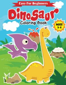 dinosaur coloring book: jumbo dinosaur coloring book for toddlers ages 1-4, dinosaur easter coloring book, easter gifts for kids, dinosaur party (kids coloring activity books)