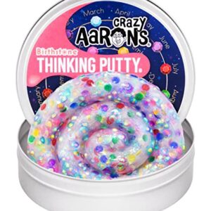 Crazy Aaron's Birthstone Thinking Putty 4" Tin See-Through Putty, Soft Texture Thinking Putty - Non-Toxic Sensory Play Putty - Never Dries Out - Creative Toy for Ages 3+