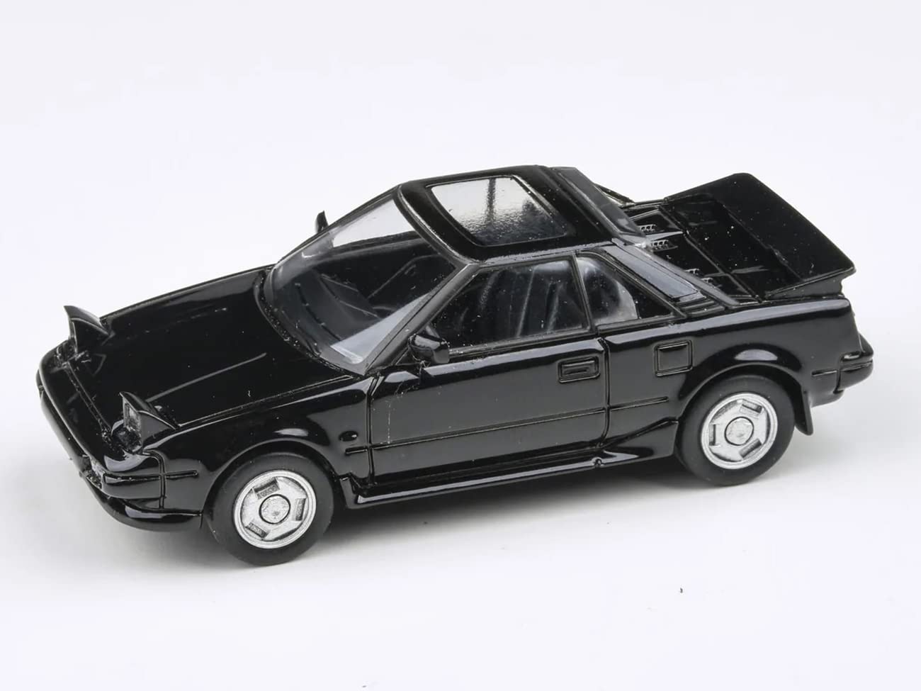 1985 MR2 MK1 Black Metallic with Sunroof 1/64 Diecast Model Car by Paragon Models PA-55421