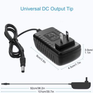 BestCH AC Adapter Charger Compatible with Sega Genesis 2 3 AC Adapter Compatible W/CDX 32-X Gaming Systems