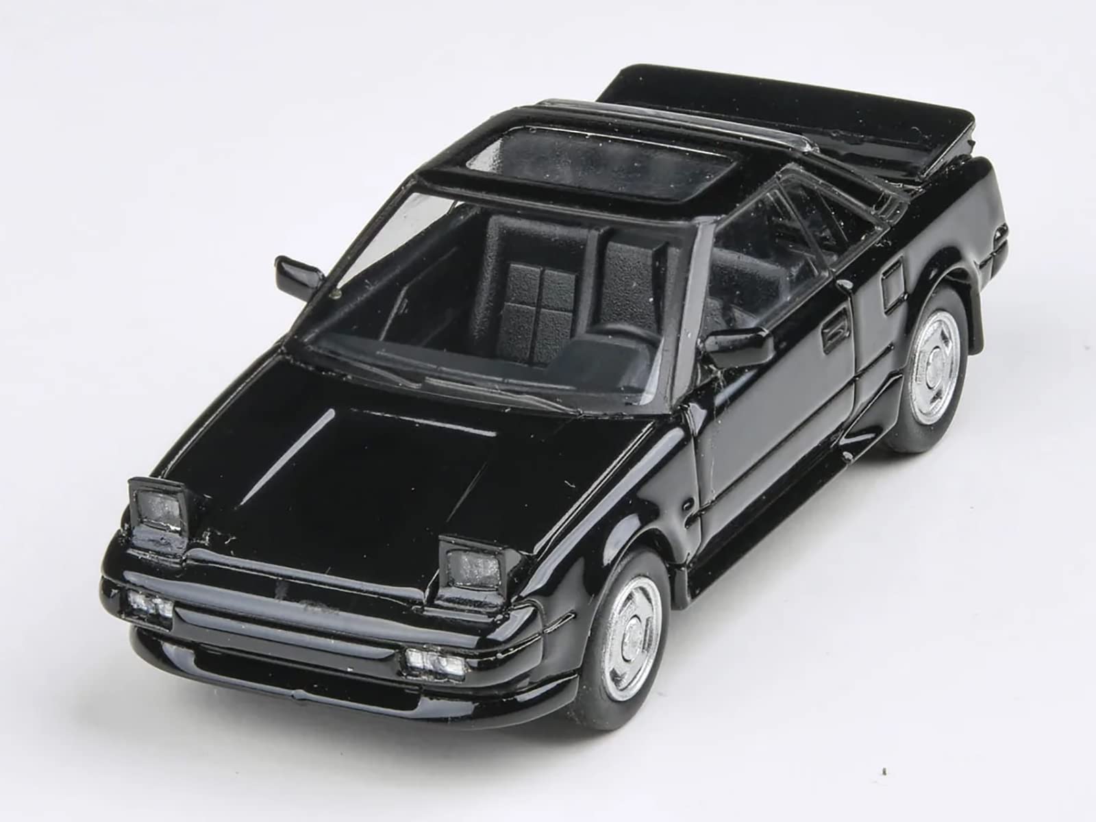 1985 MR2 MK1 Black Metallic with Sunroof 1/64 Diecast Model Car by Paragon Models PA-55421