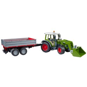 Bruder 02182 Fendt Vario 211 with frontloader and Tipping Trailer