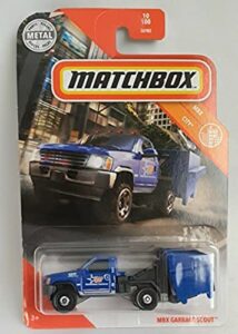 matchbox garbage scout (blue), mbx city 10/100