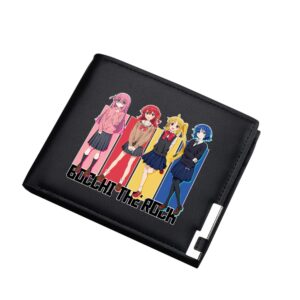 BOCCHI THE ROCK Pu Leather Short Wallets Cartoon ID Cards Holder Anime Purse Unisex Money Pockets(8)