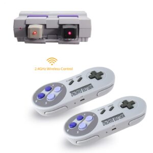 2 Pack Wireless Controller for SNES Classic Edition（Mini）/ for NES Classic Edition, Gamepad with USB Wireless Receiver Compatible for Switch, Windows, iOS, Liunx, Android Device