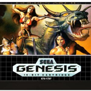 Golden Axe II (Sega Genesis / Mega Drive) – Reproduction Video Game Cartridge