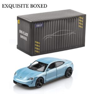 TOKAXI 1/36 Scale Porsche Taycan Turbo Diecast Car Models,Pull Back Vehicles Toy Cars,Cars Gifts for Boys Girls