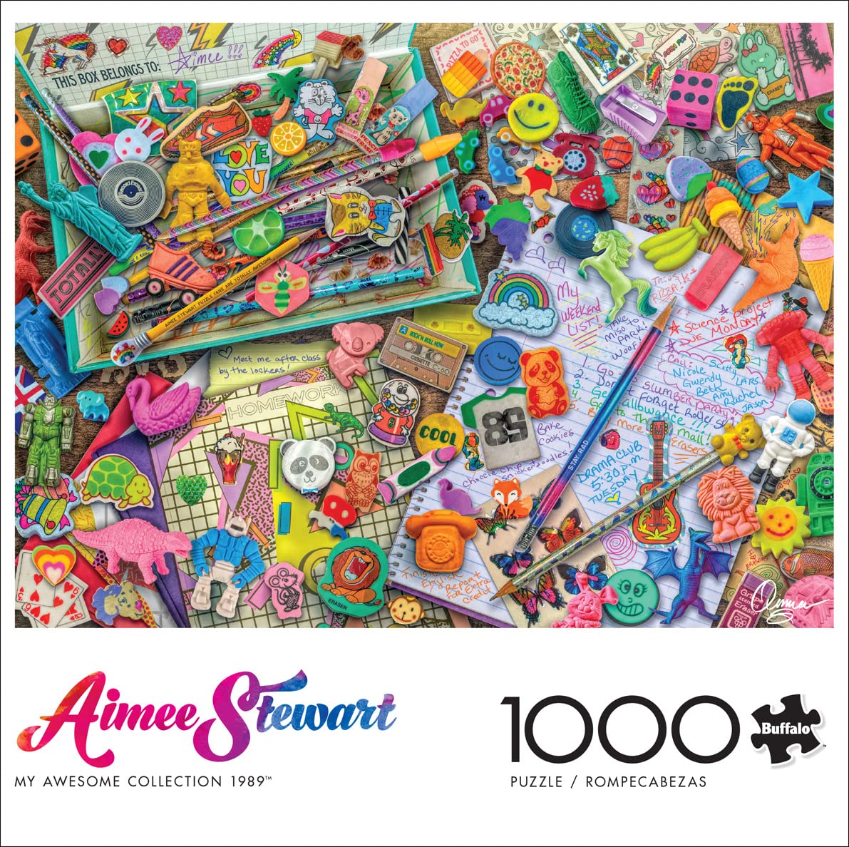 Buffalo Games - Aimee Stewart - My Awesome Collection 1989-1000 Piece Jigsaw Puzzle