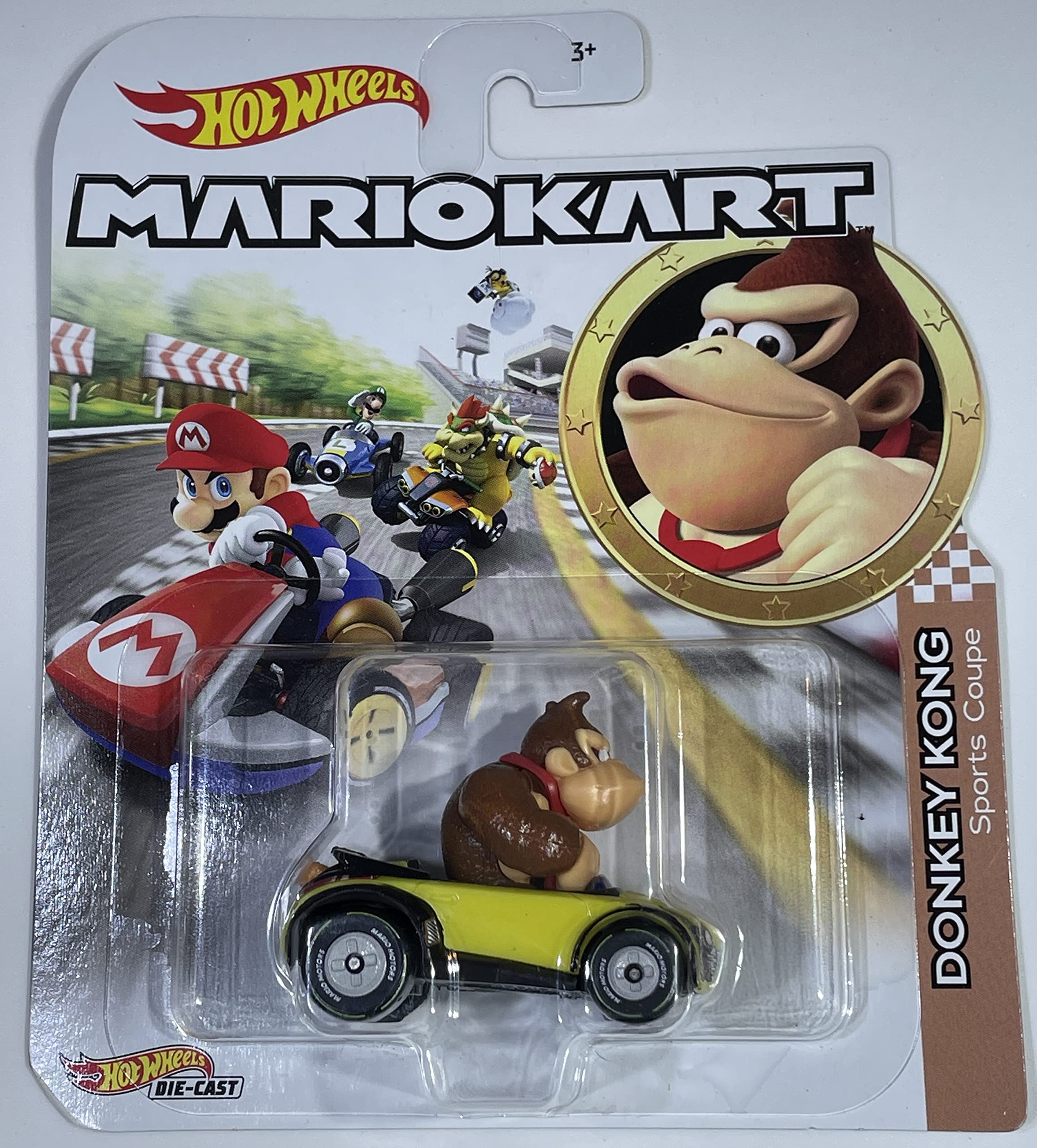 Hot Wheels - Mario Kart - Donkey Kong Sports Coupe - 2023 - Mint/NrMint Ships Bubble Wrapped in a Box