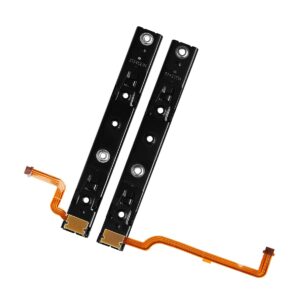 iParto Replacement Right and Left Slide Rail Replacement for Nintendo Switch Console Slide Rail with Flex Cable Replacement Kit for NS Switch Slider Bracket Slide Bar