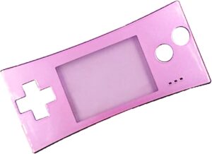 new repair front faceplate case cover shell part for game boy micro (gbm) purple