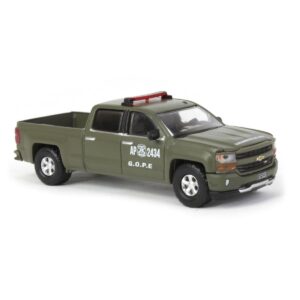 2018 Chevy Silverado Z71 Pickup Police Carabineros de Chile (GOPE) Hobby Exclusive Series 1/64 Diecast Model Car by Greenlight 30384