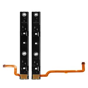 iParto Replacement Right and Left Slide Rail Replacement for Nintendo Switch Console Slide Rail with Flex Cable Replacement Kit for NS Switch Slider Bracket Slide Bar