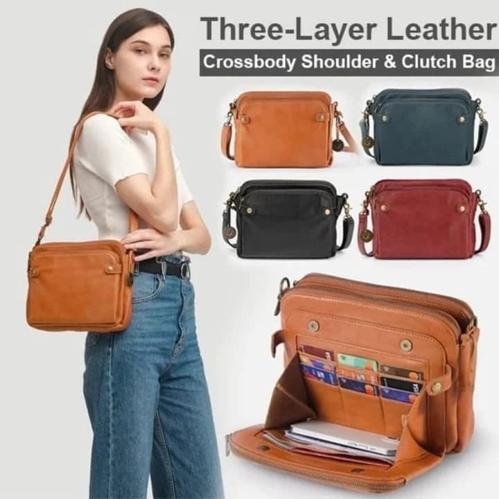 2023 New Crossbody Shoulder Bags And Clutches, Off-Crossbody Leather Shoulder Bags, Purse With Built In Wallet For Women.