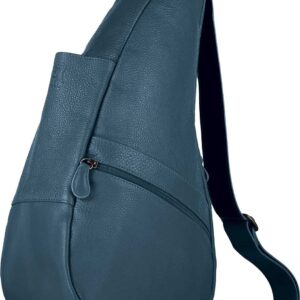 AmeriBag Small Classic Leather Healthy Back Bag Small (Lake Blue)