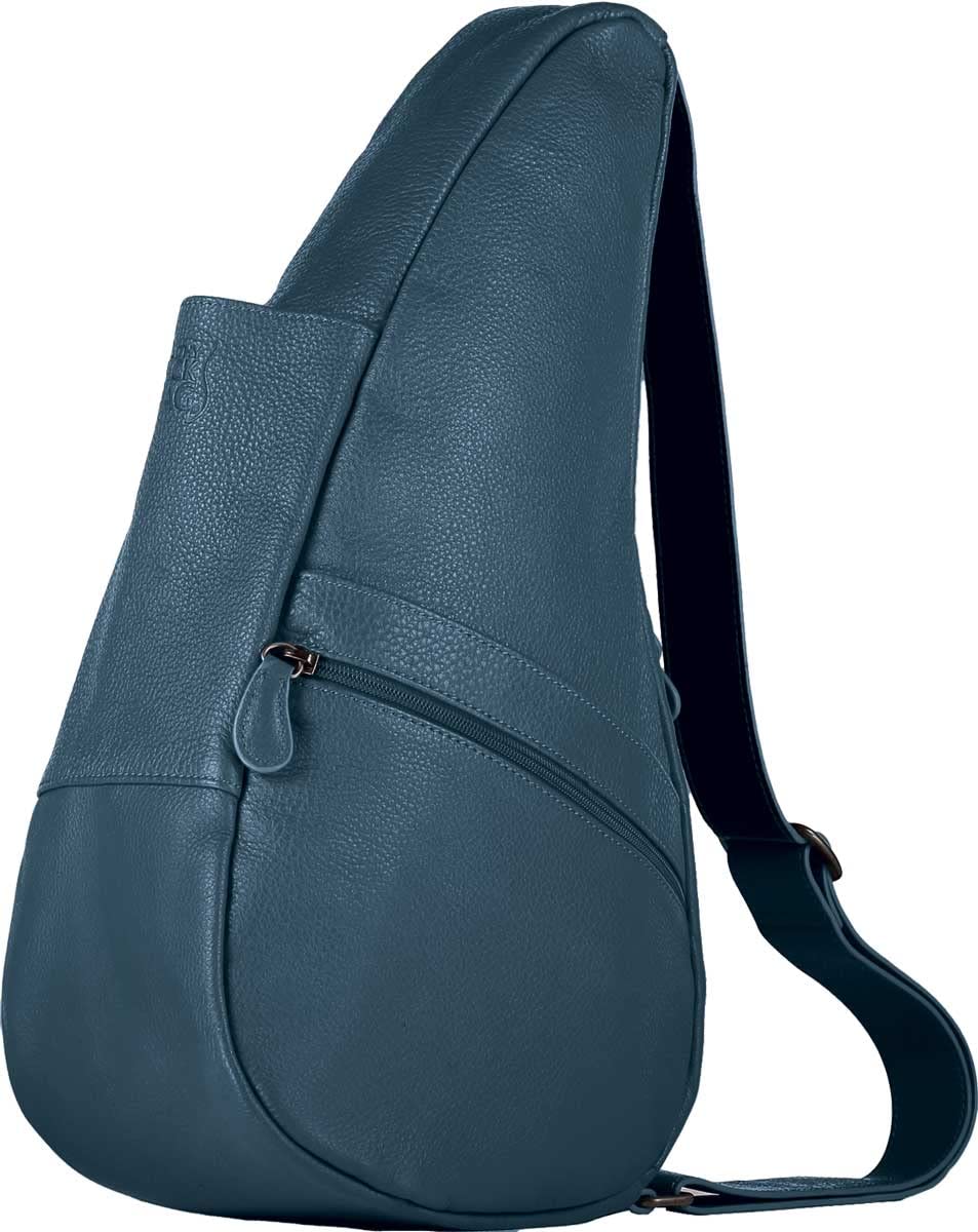 AmeriBag Small Classic Leather Healthy Back Bag Small (Lake Blue)