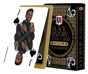 urban intellectuals black history playing cards - african american themed gold foil cool decks of cards - poker blackjack famous people games educational quotes fact collectibles - black