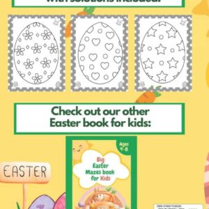 Big Easy Easter Egg Coloring Book For Ages 1-4: Easter Basket Stuffers: For Toddlers And Preschool Children (My 1st Easter Coloring (Colouring) Book)