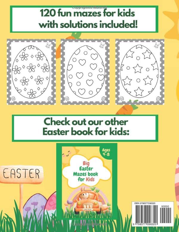 Big Easy Easter Egg Coloring Book For Ages 1-4: Easter Basket Stuffers: For Toddlers And Preschool Children (My 1st Easter Coloring (Colouring) Book)