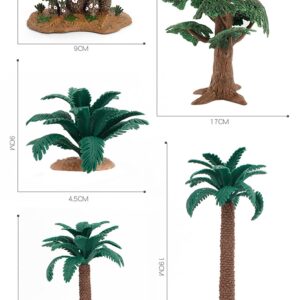 BDBD 7Pcs Mixed Model Trees, 1.7-9 Inch(4.5-24 Cm), Ho Scale Trees, Diorama Trees, Model Train Scenery, S for Projects Scenics Trees